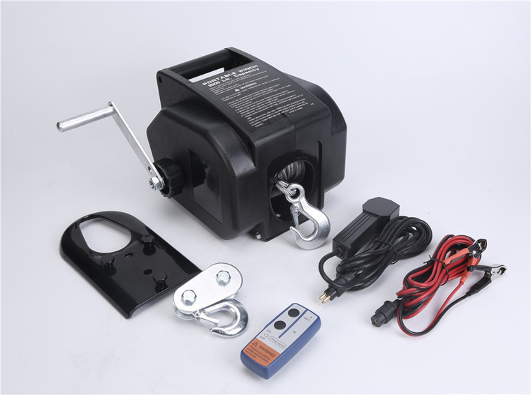 Torno eléctrico remolcador remoto portátil 6ft/Min del remolque del tirón de 2000LB 12V